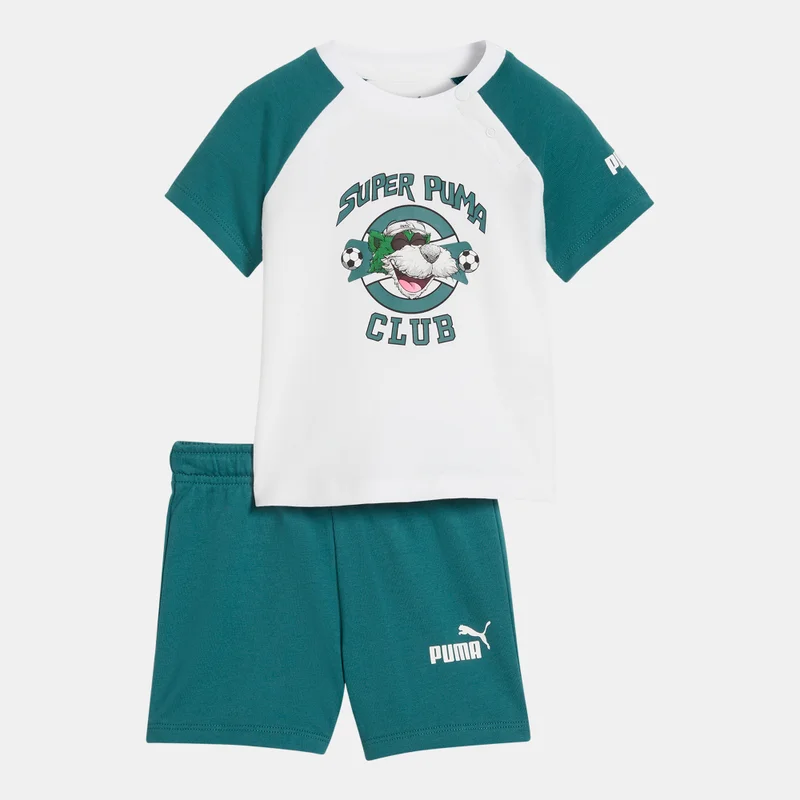 بوما Kids' Super PUMA T-Shirt And Shorts Set